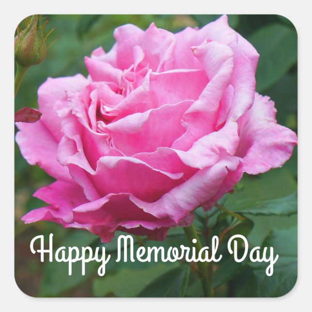 Happy Memorial Day - Memorial Day Rose #2 Stickers (Front)