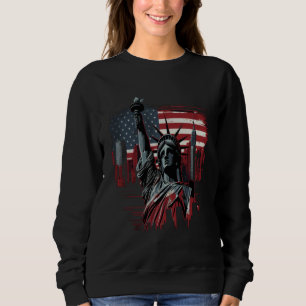 Happy Memorial Day New York NY City Skyline USA Am Sweatshirt