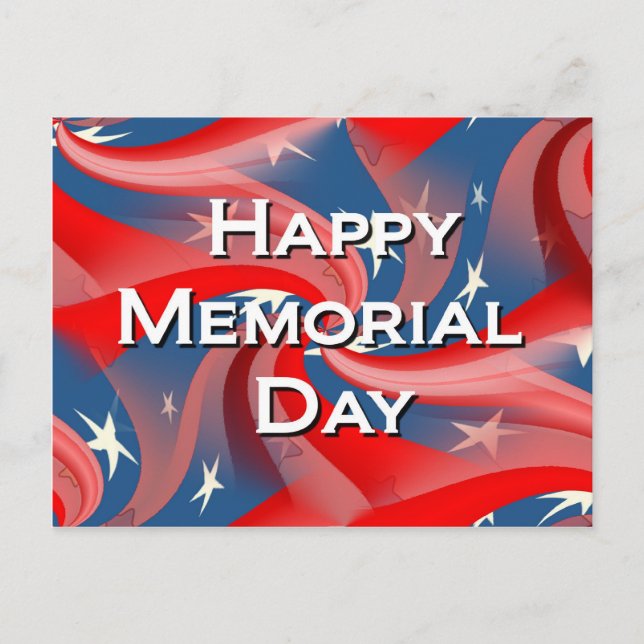 Happy Memorial Day Postcard (Front)