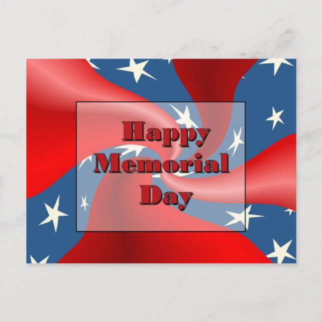 Happy Memorial Day Postcard (Front)