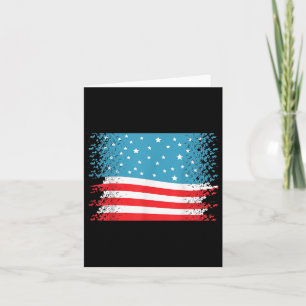 Happy Memorial Day Ribbon Patriotic Flag Men Card