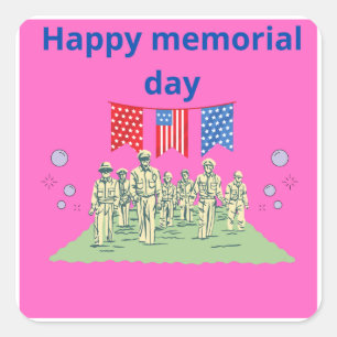 happy memorial day stickers day