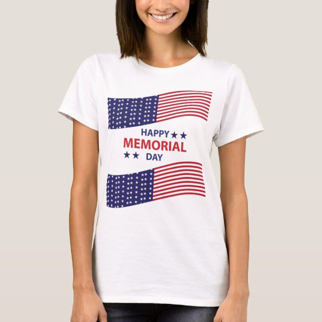 Happy Memorial Day   T-Shirt (Front)
