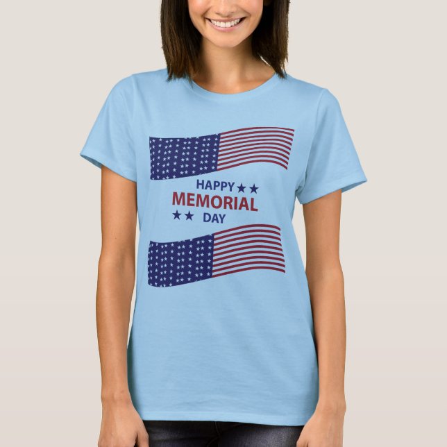 Happy Memorial Day     T-Shirt (Front)