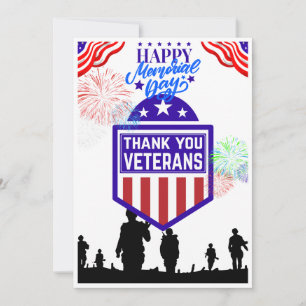 Happy Memorial Day Thank You Card! Card