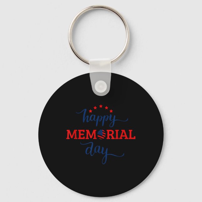 Happy Memorial Day - We Will Never Forget Gift  Key Ring (Front)