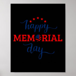 Happy Memorial Day - We Will Never Forget Gift  Poster