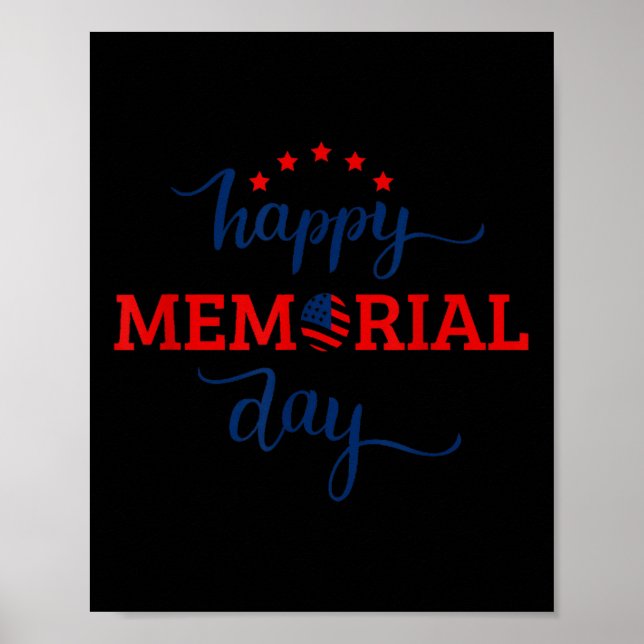 Happy Memorial Day - We Will Never Forget Gift  Poster (Front)