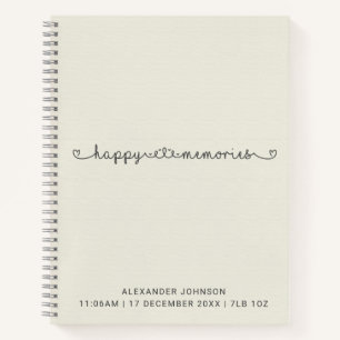 Happy Memories Baby Memory Book Keepsake Journal