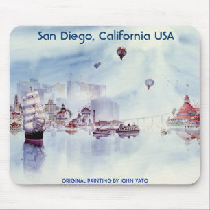 HAPPY MEMORIES, SAN DIEGO CALIFORNIA MOUSE MAT