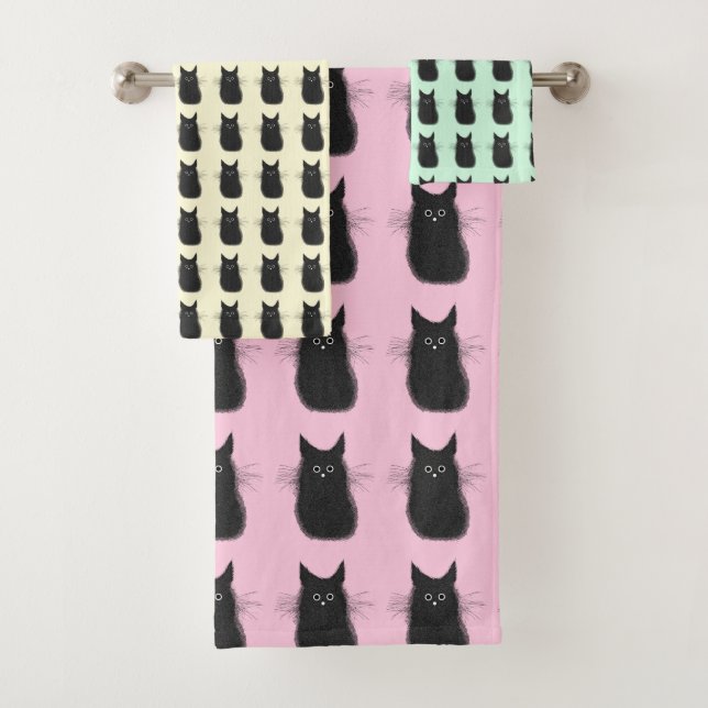 Happy meow cat towels (Insitu)