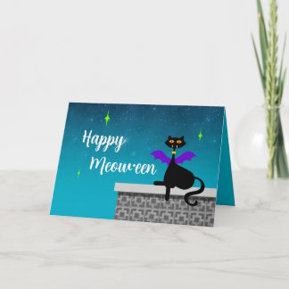 Happy Meow-een Holiday Card