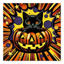 Happy Meow-lloween!: Spooky Black Cat in Halloween