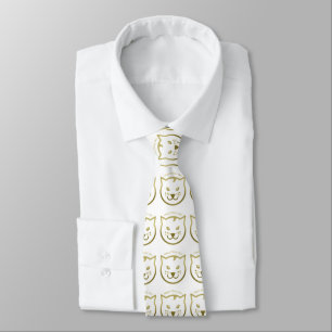 Happy Meow Year - Custom background color Neck Tie