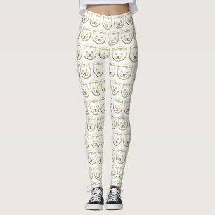 Happy Meow Year - Custom background colour Leggings