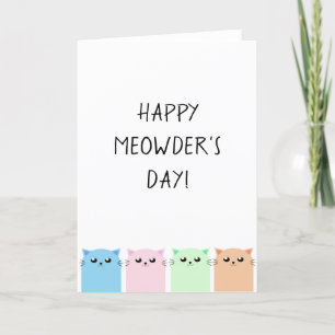 Happy Meowder's Day Card