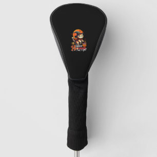 Happy Meoween Halloween Cat Cosplay Witch Costume Golf Head Cover