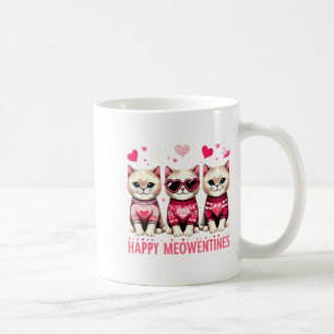 Happy Meowentines Cute Valentine Cats Love Funny M Coffee Mug