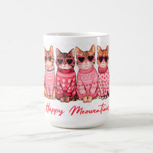 "Happy Meowentines Day Cat Mug" Coffee Mug
