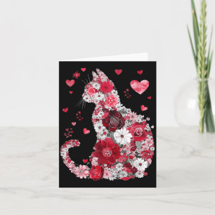 Happy Meowentines Day Funny Girls Cat Valentines Card