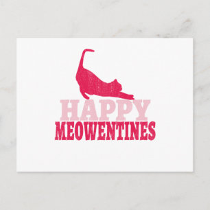 Happy Meowentines Funny cat lover valentine gift Postcard