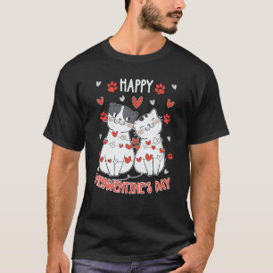 Happy Meowentines Valentines Day Cute Cat Kitten V T-Shirt