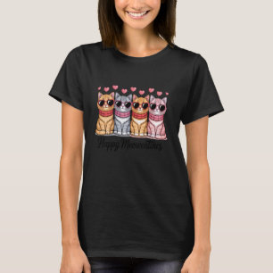 Happy Meowentines Valentines Day Cute Valentine Ca T-Shirt
