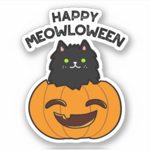 Happy Meowloween Funny Halloween Pun