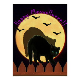 Happy Meowolleen Poster