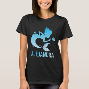 Happy Mermaid - Alejandra Name T-Shirt