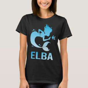 Happy Mermaid - Elba Name T-Shirt