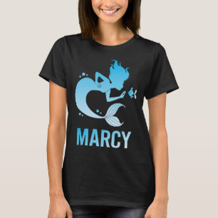 Happy Mermaid - Marcy Name T-Shirt