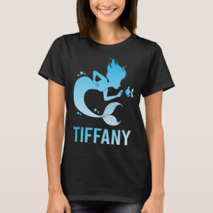 Happy Mermaid - Tiffany Name T-Shirt