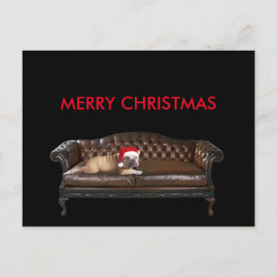 Happy Merry Christmas Funny Ironic Postcard