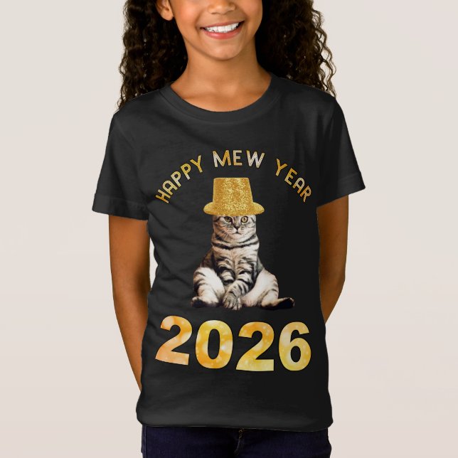 Happy Mew Year 2026 T-Shirt (Front)