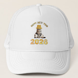 Happy Mew Year 2026 Trucker Hat