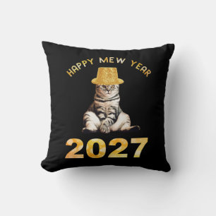 Happy Mew Year 2027 Cushion