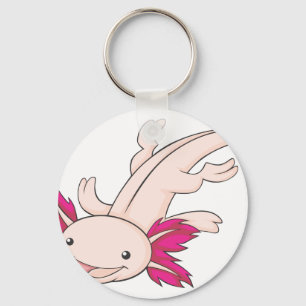 Happy Mexican Axolotl Key Ring