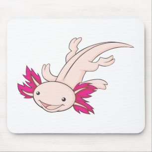Happy Mexican Axolotl Mouse Mat