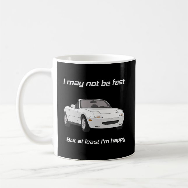 Happy Miata Coffee Mug (Left)