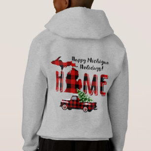 Happy Michigan Holidays!   Buffalo Plaid Truck