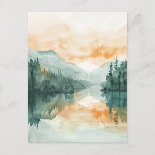 Happy Midsummer Nordic Postcard
