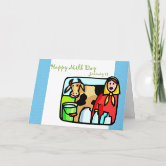 Happy Milk Day January 11 Card