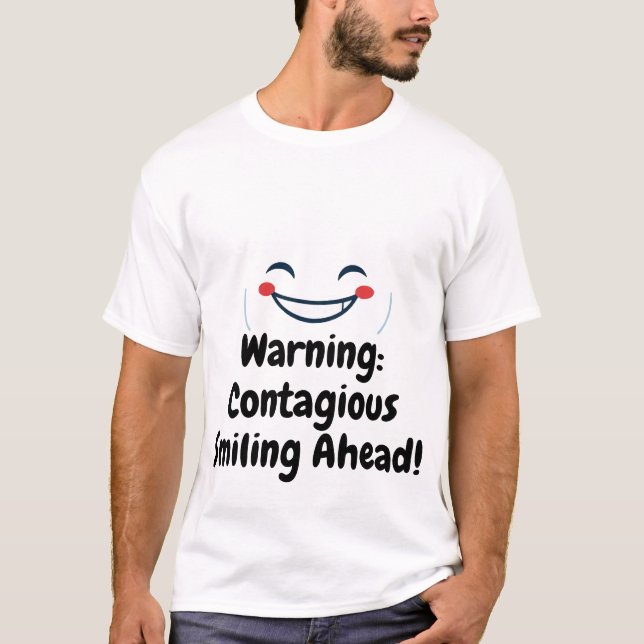 Happy Minimalist Smile T-Shirt (Front)