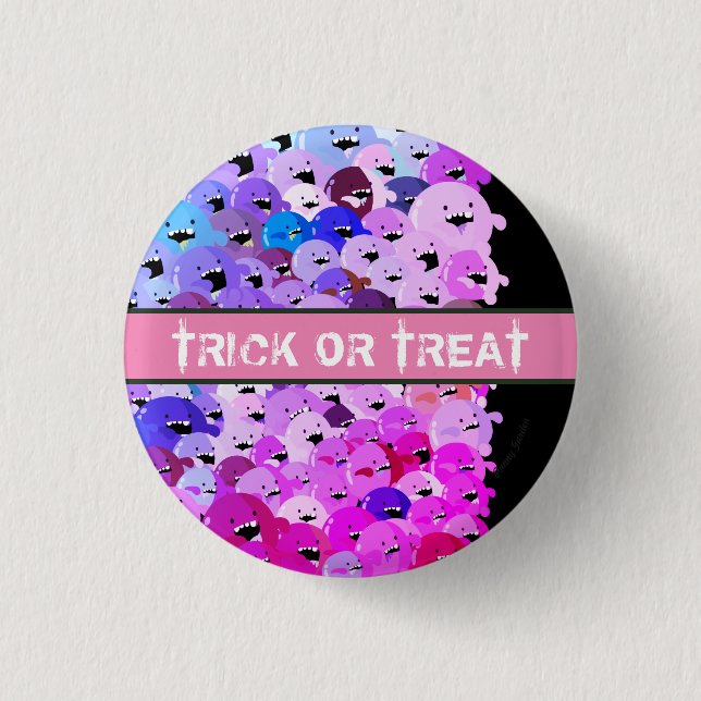 Happy Mochi Halloween - Zombie Horde 3 Cm Round Badge (Front)