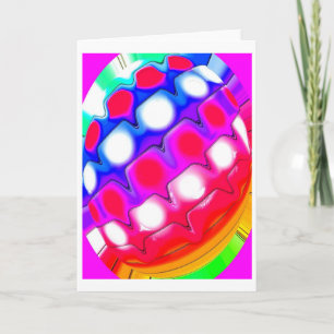 Happy moments abstract art holiday card