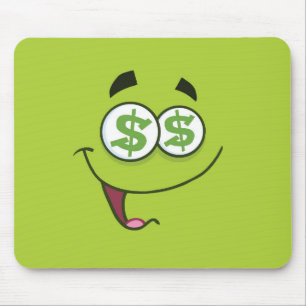 Happy Money Emoji Mouse Mat