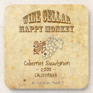 Happy Monkey Cork Coaster! Coaster