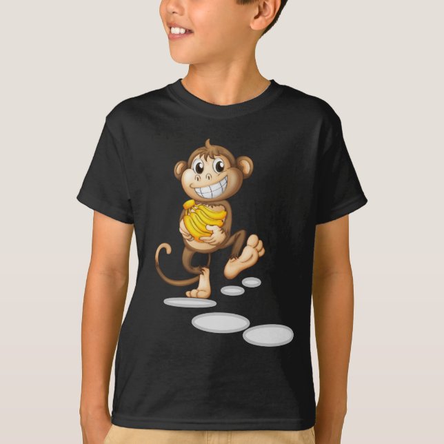 happy monkey T-Shirt (Front)