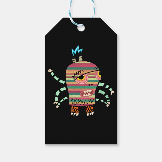 HAPPY MONSTER Gift Tag (Front)